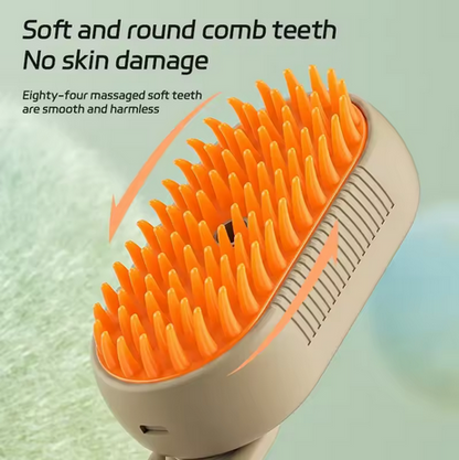 3-in-1 Steam Pet Grooming Brush for Cats & Dogs – Spray Comb for Shedding, Loose Fur Removal & Daily Coat Care