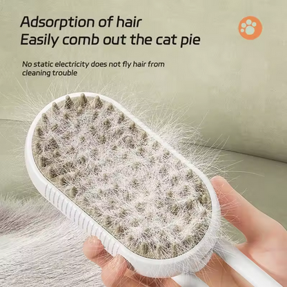 3-in-1 Steam Pet Grooming Brush for Cats & Dogs – Spray Comb for Shedding, Loose Fur Removal & Daily Coat Care