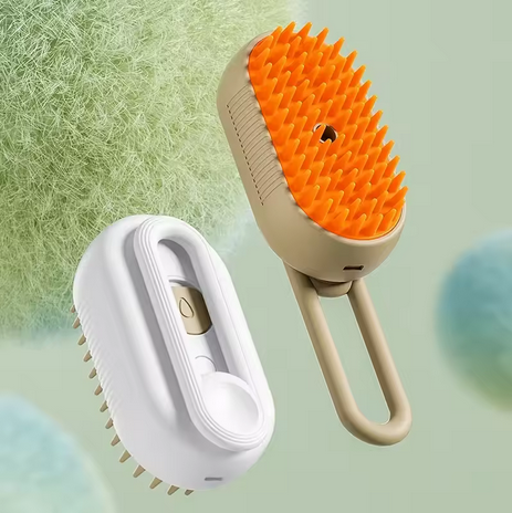 3-in-1 Steam Pet Grooming Brush for Cats & Dogs – Spray Comb for Shedding, Loose Fur Removal & Daily Coat Care
