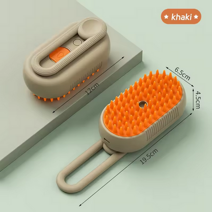 3-in-1 Steam Pet Grooming Brush for Cats & Dogs – Spray Comb for Shedding, Loose Fur Removal & Daily Coat Care