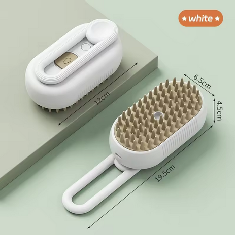 3-in-1 Steam Pet Grooming Brush for Cats & Dogs – Spray Comb for Shedding, Loose Fur Removal & Daily Coat Care